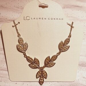 LC Lauren Conrad Leaf Charm Necklace